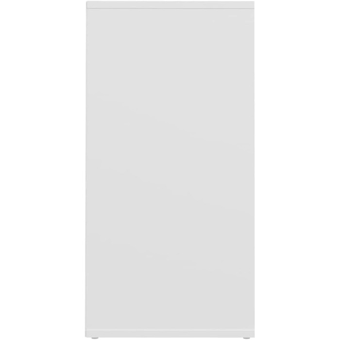 vidaXL шафа для взуття з 5 відділеннями, біла, 31,5x35x70 см, деревостружкова плита, навісний стелаж для зберігання взуття