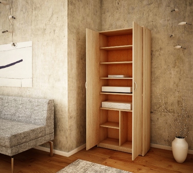 Стелаж Matkam 74 x 180 x 35 см, дуб сонома