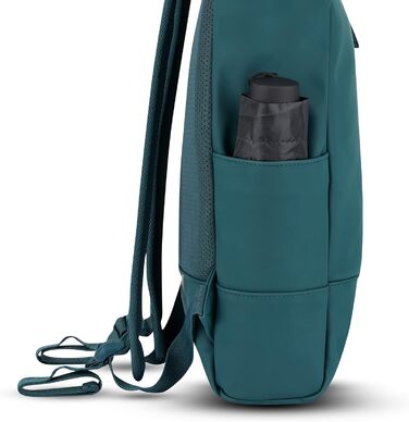 Рюкзак Johnny Urban Harvey Medium Aquamarinblau 15л — водонепроникний роллтоп з відділенням для ноутбука, для міста, уні та бізнесу, матове PU покриття, унісекс