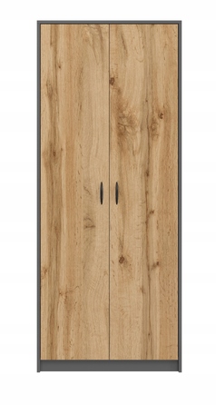 Стелаж SaraMeble 75 x 180 x 35 см, антрацит, дуб вотан, графіт