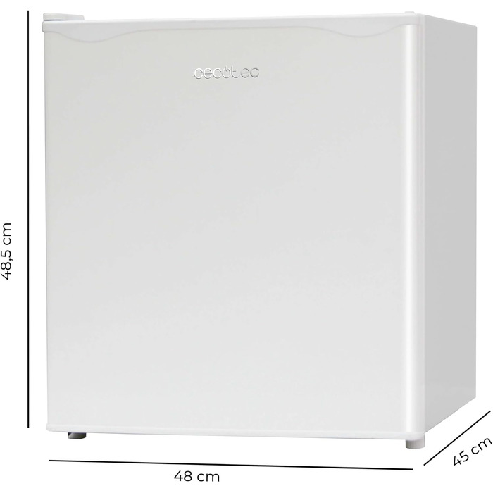Міні-холодильник Cecotec GrandCooler 20000 L 46л, білий, тиха робота, енергозберігаючий, реверсивні дверцята, 48,7×48 см