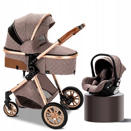 Дитячий візок 3в1 Cichoszki Premium Khaki