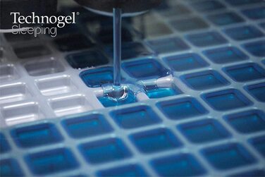 Ортопедична гелева подушка Technogel Pixel Deluxe для шиї, 66x40 см, біла