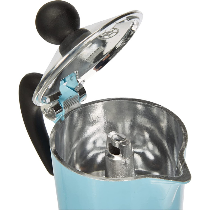 Кавоварка Bialetti Rainbow, алюмінієва, блакитна, на 1 чашку