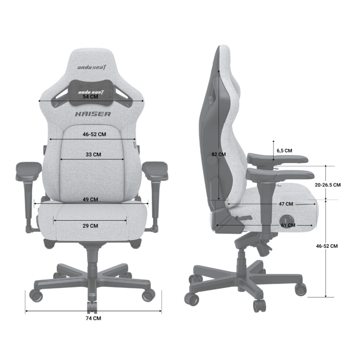 Крісло ігрове Anda Seat Kaiser 4 Brown Size L