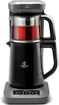 Чайник-робот Karaca Çaysever Robotea Pro 4-в-1, 2500Вт, Space Gray, автомат для чаю та фільтр-кави, індикатор свіжості, функція приготування питної води