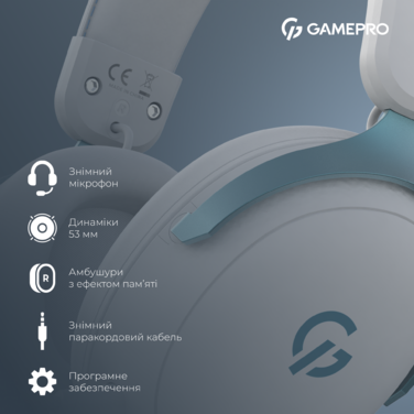 Дротова ігрова гарнітура GamePro Asgard Freya (HS145W)