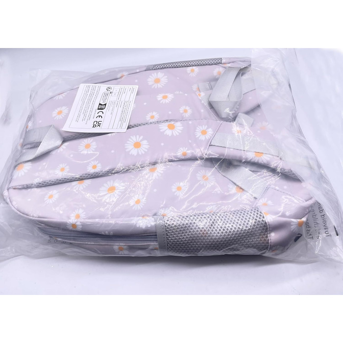 Шкільний рюкзак для дівчат та підлітків Vintage Floral Set 3 в 1: рюкзак для ноутбука, ланч-бокс та пенал, сірий