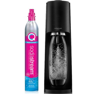 Сифон для газування води SodaStream Terra (чорний) з пляшкою CO2 та DWS