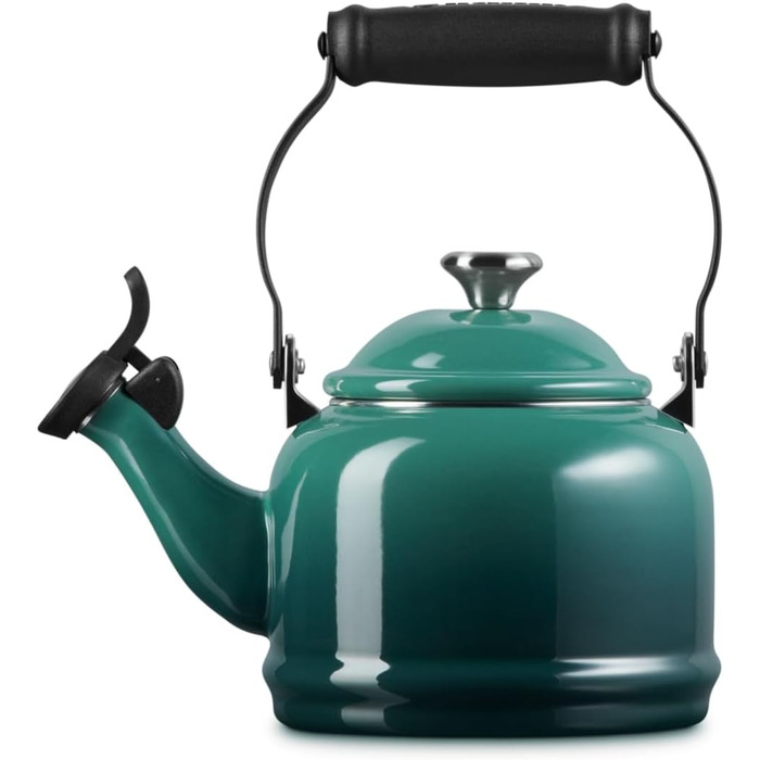 Емальований чайник Le Creuset Halber зі сталі з металевим покриттям, 1.25 л, колір Artichaut (артишок)