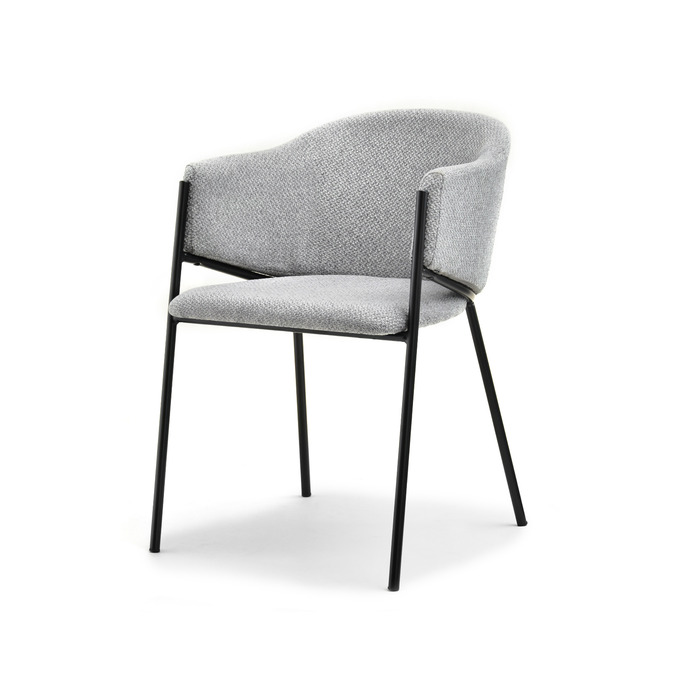 Стілець Mebel-Partner, тканина, сірий, 1 шт.