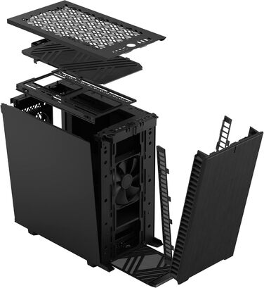 Корпус Fractal Design Define 7 Mini Black, алюміній/сталь, безшумний, Micro ATX, міні-тауер