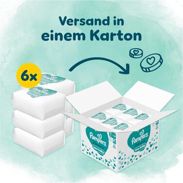 Дитячі підгузки Pampers Harmonie розмір 1 (2-5 кг), гіпоалергенні, на рослинній основі, 180 шт