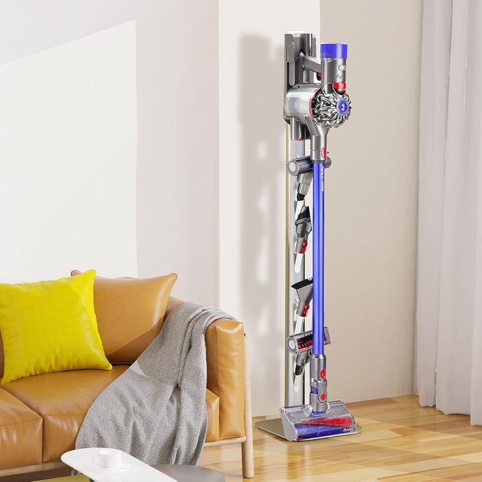 Підставка для пилососа OUTBROS сумісна з Dyson Gen5, V15s, V15, V12 Slim, V11, V10, V8, V7, V6, універсальна, підлогова, срібляста