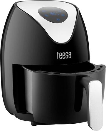 Цифрова аерофритюрниця TEESA 1.8 л, без олії, чорна