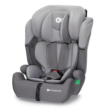 Дитяче автокрісло Kinderkraft COMFORT UP i-Size 76-150 см, сіре, 5-точковий ремінь, регульований підголівник, стандарт ECE R129/03