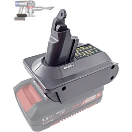 Адаптер URUN MT18V6 для акумулятора Makita 18V до пилососа Dyson V6, сумісний з Animal+, Fluffy, DC62, DC58, DC59, DC61, SV06, тільки адаптер
