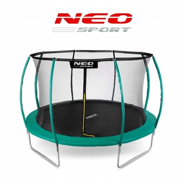 Батут із захисною сіткою Neo-sport 374 см FT 12 (365-374 см)