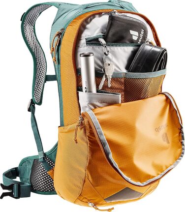 Велорюкзак Deuter Race Air 10, 10 л, кориця/синій, для велосипеда