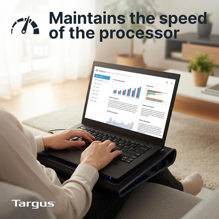 Охолоджуюча підставка для ноутбука Targus AWE55GL LapChill Mat, для ноутбуків 15-17 дюймів