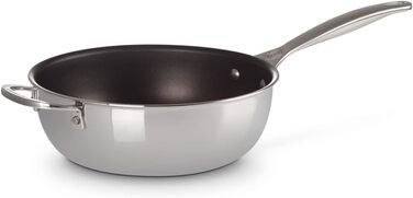LE CREUSET Набір сковорідок з антипригарним покриттям 24 см (3 шт.) з нержавіючої сталі 3-ply PLUS