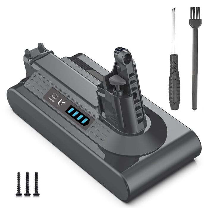 Акумулятор Keenstone V8 8000mAh для пилососа Dyson SV10 V8 Absolute, Animal, Motorhead – з фільтрами