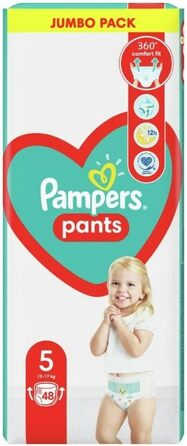 Підгузки-трусики Pampers Pants розмір 5 (12-17 кг), 48 шт, Захист та Комфорт