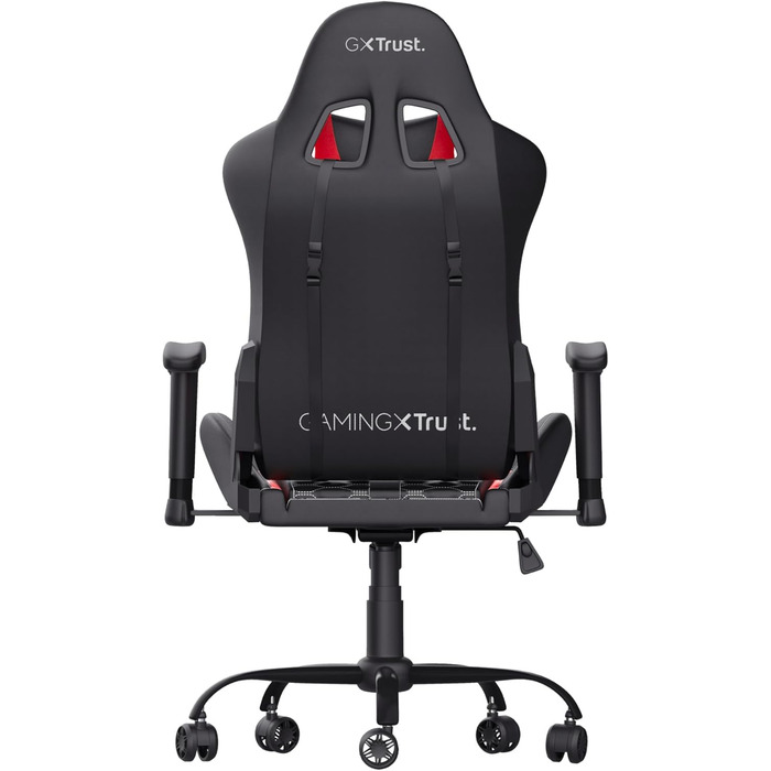 Ігрове крісло Trust Gaming GXT 708R Resto, обертається на 360°, офісне крісло з знімними подушками, регульована висота, фіксація, червоне