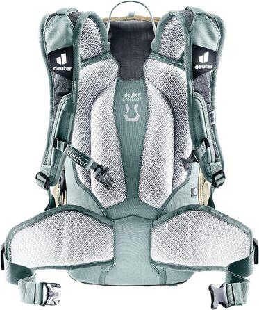 Жіночий велосипедний рюкзак Deuter Attack 18 SL з протектором, 18 л, колір Desert Sage