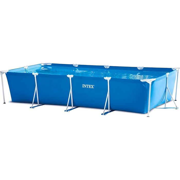 Каркасний прямокутний садовий басейн Intex 450x220x84 см, арт. 28273