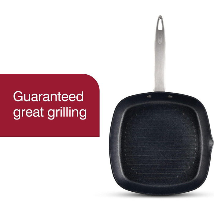 Сковорода-гриль Zyliss Ultimate Pro 26 см, антипригарна, Alpine Crystal, з носиком, чорна, для індукції, підходить для посудомийної машини
