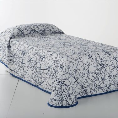 Легка покривало VIALMAN Sofia 18, бавовна-поліестер, морський синій, 230x270 см, на ліжко 135 см