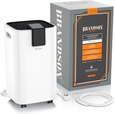 Осушувач повітря Brandson 16л з компресором для дому, спальні, підвалу - електричний, тихий, з дисплеєм