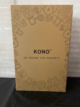 Жорсткий валізний чемодан KONO з ABS-пластику на 4 колесах, легкий дорожній роликовий багаж