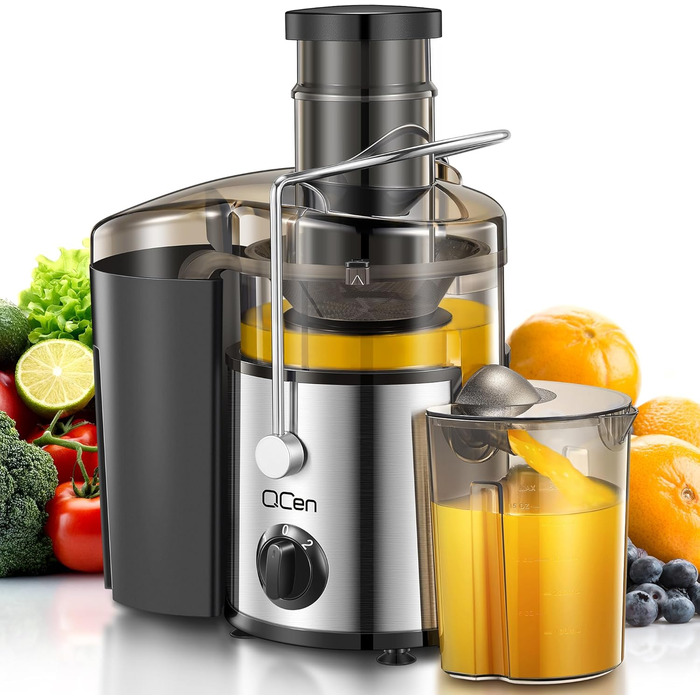 Центрифужний соковитискач QCen: нержавіюча сталь, BPA-free, 500W, для фруктів та овочів