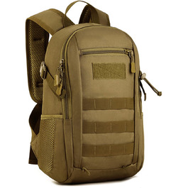 Тактичний рюкзак HUNTVP 20 л водостійкий Molle для спорту, школи, ноутбука, міський, військовий, коричневий