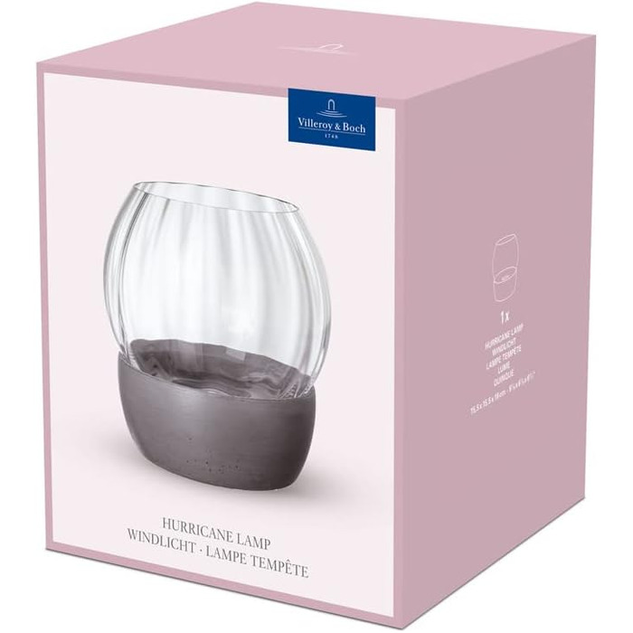 Ваза Villeroy & Boch Rose Garden Rosa 15,5 см для квітів з кришталевого скла - декор для дому, стійка до посудомийної машини