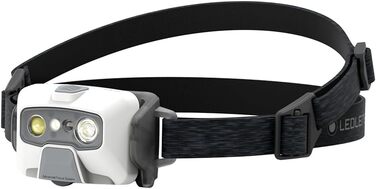 Налобний ліхтар Ledlenser HF6R Core, 800 люмен, LED, акумуляторний, водонепроникний IP68, з червоним світлом, для туризму та спорту, білий