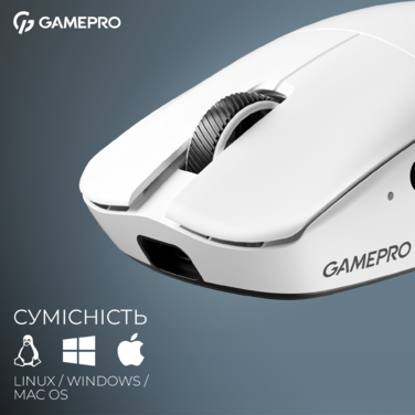 Бездротова ігрова миша GamePro Asgard Odin 8K Wireless/2.4GHz/Bluetooth PixArt PAW3950