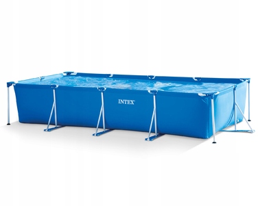 Каркасний прямокутний садовий басейн Intex 450x220x84 см, арт. 28273