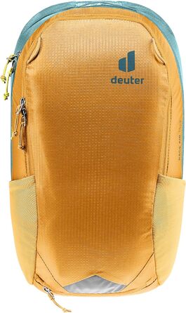 Велосипедний рюкзак Deuter Race Air 14+3 л, коричнево-синій, вентиляція спини