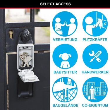 Сейф для ключів Master Lock з настінним кріпленням для вулиці, металевий захисний бокс для ключів, 12.6 x 7.2 x 5.2 см