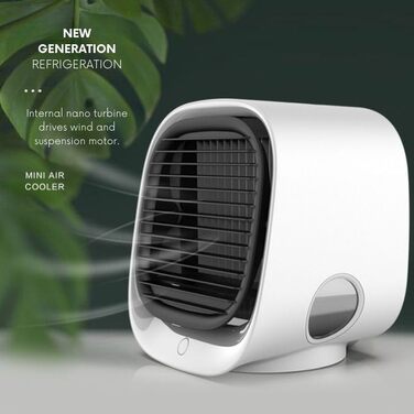 Портативний повітряний охолоджувач Blarie FreezeMax – тихий персональний вентилятор для швидкого та ефективного охолодження, безпечний, бореться з високою температурою