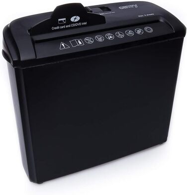 Шредер Camry для паперу, CD/ATM карт, чорний, багатобарвний
