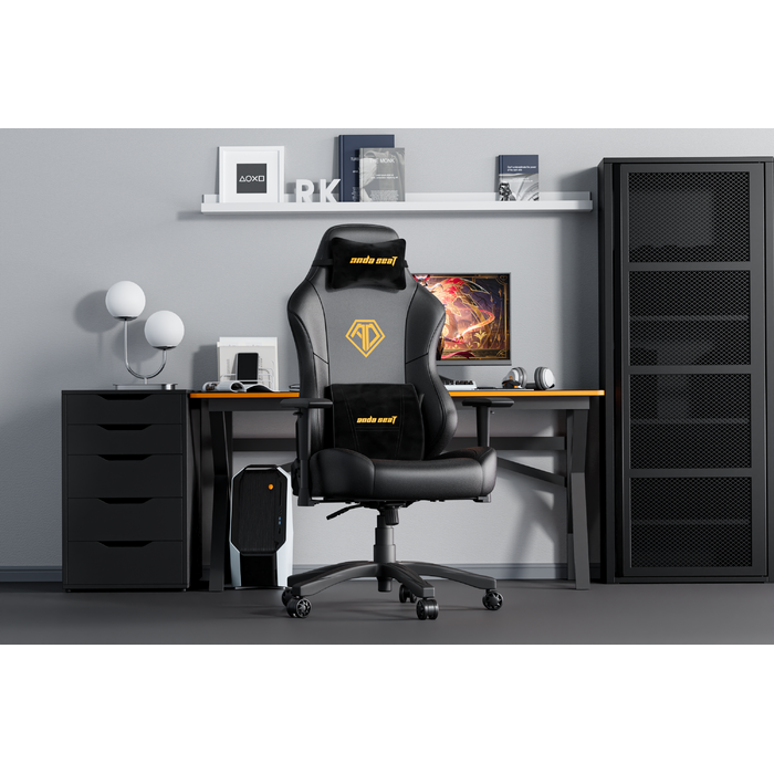 Крісло ігрове Anda Seat Phantom 3 Black/Gold Size L