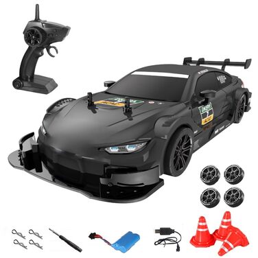 RC Автомобіль Goolsky Drift 1/16 4WD 40 км/год 2.4GHz, радіокерування, чорний