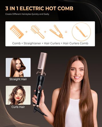 Мультистайлер для волосся 6 в 1 Airstyler, 1400 Вт, іонізація, автоматичний локон, професійна гаряча щітка, випрямляч і фен