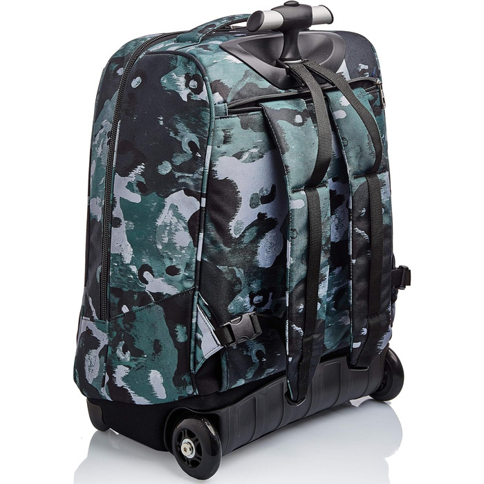 Дитячий шкільний рюкзак-тролей Invicta Camo Shade 2-в-1 на колесах, зелений, для хлопчиків і дівчаток, для школи та подорожей, з магнітною застібкою, 43 см