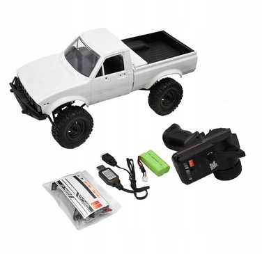 Радіокерована машина WPL C-24 4WD, всюдихід, білий, масштаб 1:16, дальність 65 м, швидкість 10 км/год