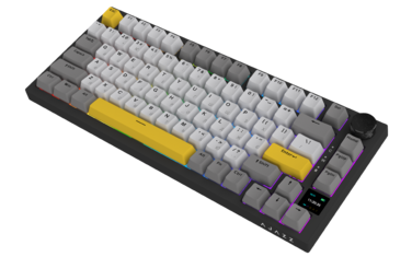 Бездротова механічна клавіатура Ajazz  AK820 PRO 75% Gift Switch Black RGB  (AK820PRO-G-BGY)